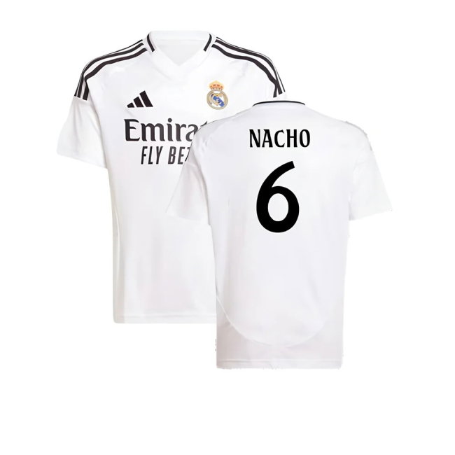 2024-2025 Real Madrid Home Shirt (Kids) (Nacho 6)-SoccerKits Hub | Buy Soccer Jerseys Online